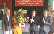 Chi bộ thôn Đáp Khê tổ chức thành công đại hội điểm của Đảng bộ xã Nhân Huệ