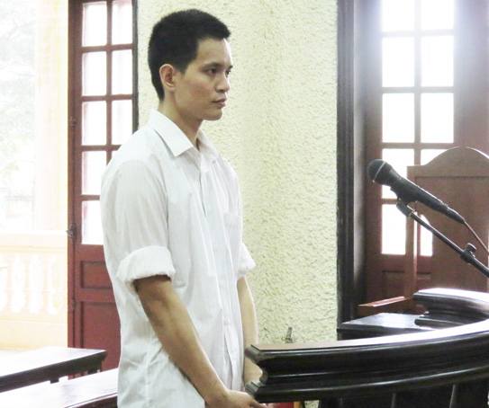 Bị cáo Lê Việt Cường tại tòa
