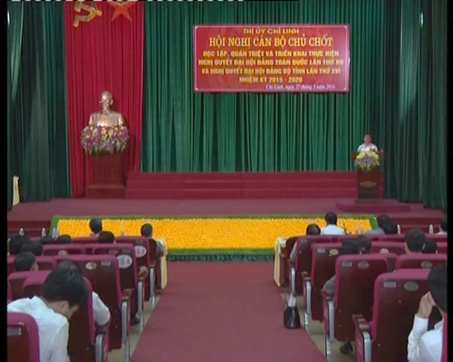 Thị ủy Chí Linh tổ chức Hội nghị học tập, quán triệt, triển khai thực hiện nghị quyết Đại hội Đảng các cấp