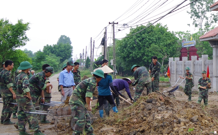 TP Chí Linh: Lực lượng vũ trang vận động hiến hơn 2.000 m2 đất làm đường