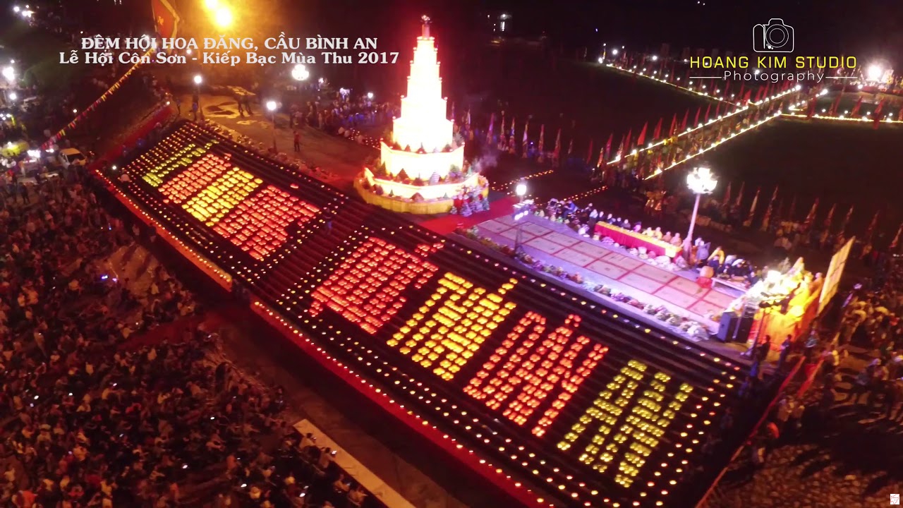 Lễ hội hoa đăng tại Lễ hội mùa Thu Côn Sơn - Kiếp Bạc
