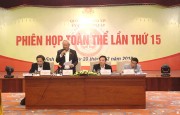 Phó Chủ tịch Quốc hội Uông Chu Lưu phát biểu chỉ đạo phiên họp