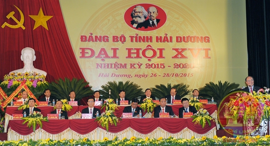 Đại hội Đảng bộ tỉnh Hải Dương lần thứ XVI thành công tốt đẹp