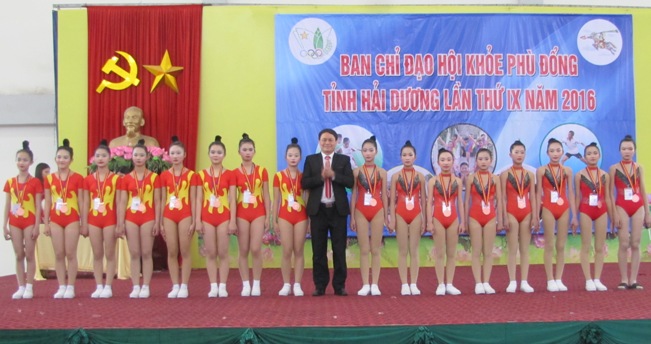Giải Aerobic Hội khỏe Phù Đổng học sinh THCS: Thị xã Chí Linh xếp thứ 2 toàn đoàn