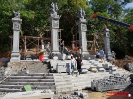 thị xã Chí Linh đã khẩn trương hoàn thành công trình trùng tu, tôn tạo đền Cao