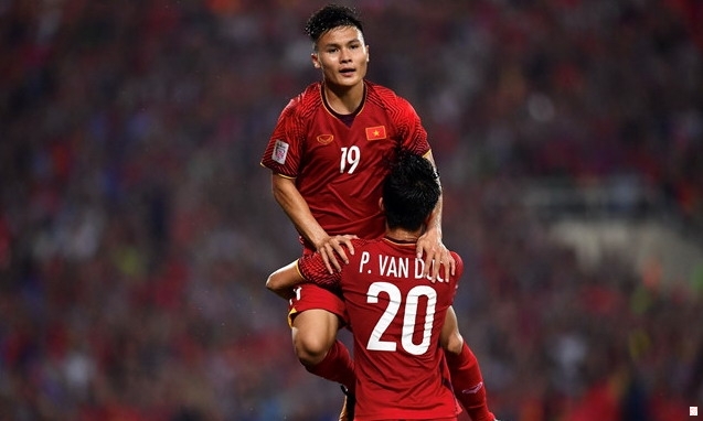 Quang Hải ghi bàn góp phần đem về chiến thắng cho tuyển Việt Nam trước Philippines