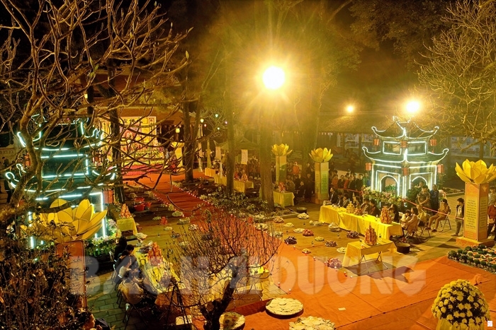 Lễ đàn Mông sơn thí thực trang nghiêm tại sân chùa Côn Sơn