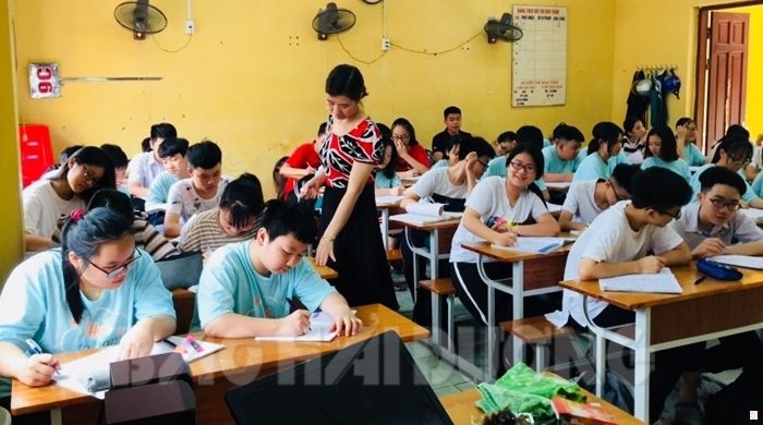 Học sinh lớp 9, Trường THCS Võ Thị Sáu (TP Hải Dương) tích cực ôn tập chuẩn bị cho kỳ thi tuyển sinh vào lớp 10 THPT công lập năm học 2019 - 2020