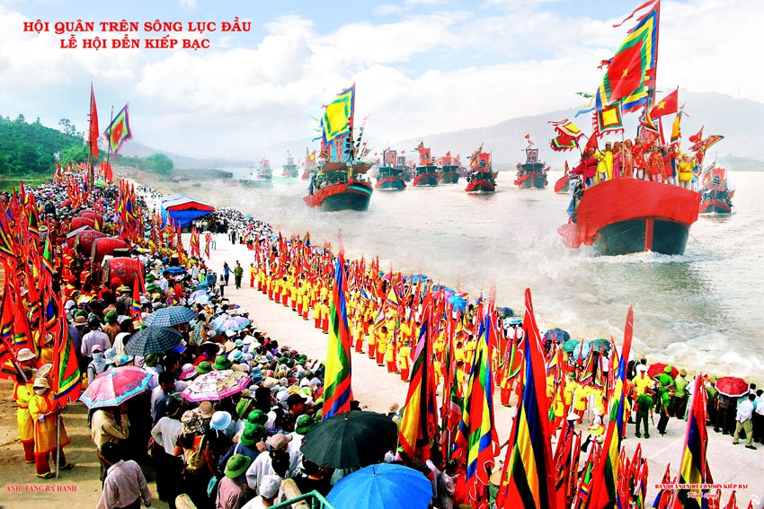 Lễ hội quân trên sông Lục Đầu là một hoạt động quan trọng tại Lễ hội mùa thu Côn Sơn Kiếp Bạc năm 2019