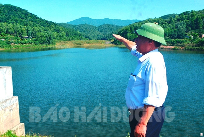 Hồ Chín Thượng hiện trữ đủ nước tưới lúa đầu vụ chiêm xuân